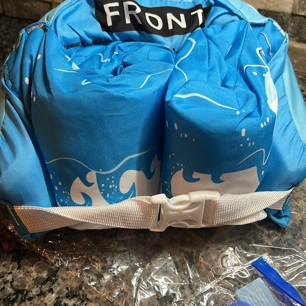 Swim floatie set in blue NEW